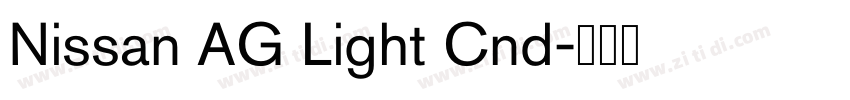 Nissan AG Light Cnd字体转换 Nissan AG Light Cnd字体转换